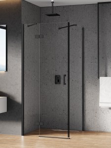 New Renoma Black Szögletes Kabin ferdekonzol BAL